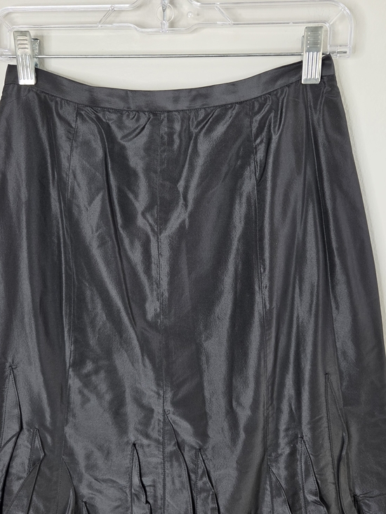 Teri Jon Rickie Freeman Silk Ruffled Maxi Skirt - Picture 3 of 7